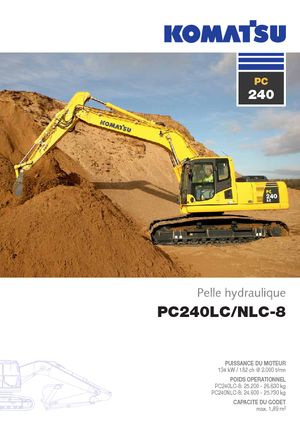 क्रॉलर एक्सकेवेटर Komatsu PC240NLC-8