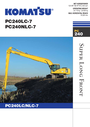 क्रॉलर एक्सकेवेटर Komatsu PC240NLC-7