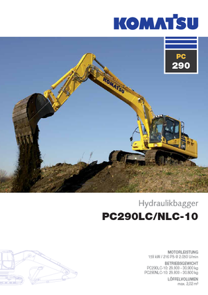 क्रॉलर एक्सकेवेटर Komatsu PC290NLC-10