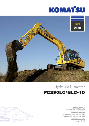 क्रॉलर एक्सकेवेटर Komatsu PC290NLC-10