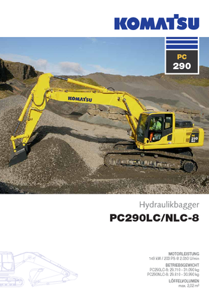 क्रॉलर एक्सकेवेटर Komatsu PC290NLC-8