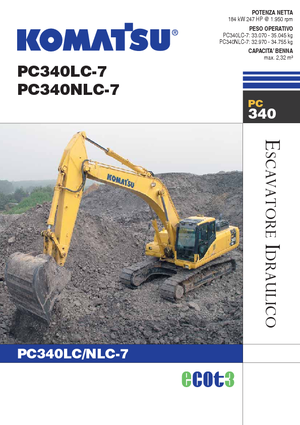 क्रॉलर एक्सकेवेटर Komatsu PC340NLC-7