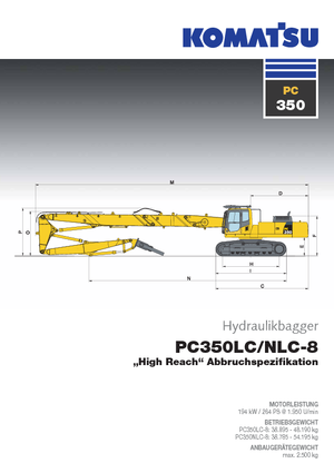 क्रॉलर एक्सकेवेटर Komatsu PC350HRD-8