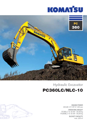 क्रॉलर एक्सकेवेटर Komatsu PC360NLC-10