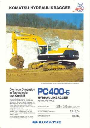 क्रॉलर एक्सकेवेटर Komatsu PC400LC-5