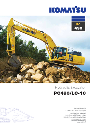 क्रॉलर एक्सकेवेटर Komatsu PC490LC-10