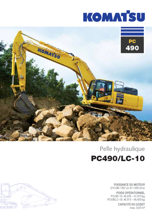क्रॉलर एक्सकेवेटर Komatsu PC490LC-10