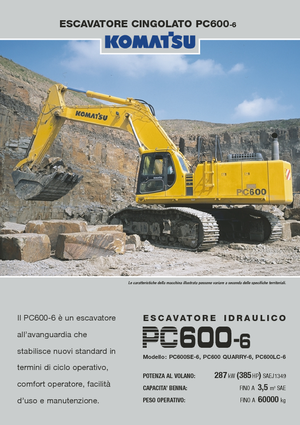 क्रॉलर एक्सकेवेटर Komatsu PC600-6