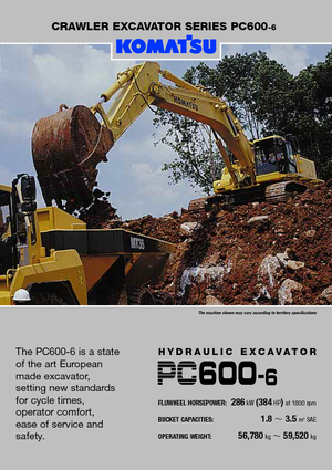 क्रॉलर एक्सकेवेटर Komatsu PC600-6