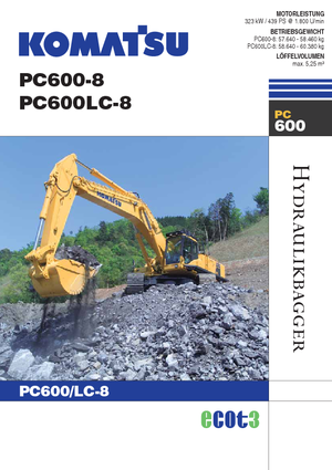क्रॉलर एक्सकेवेटर Komatsu PC600-8
