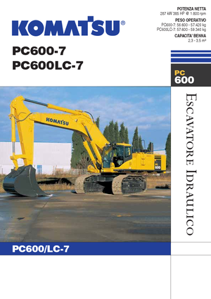 क्रॉलर एक्सकेवेटर Komatsu PC600LC-7