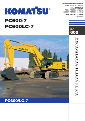 क्रॉलर एक्सकेवेटर Komatsu PC600LC-7