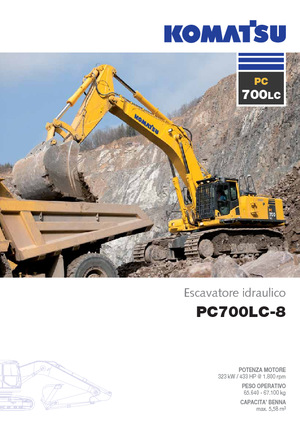 क्रॉलर एक्सकेवेटर Komatsu PC700LC-8