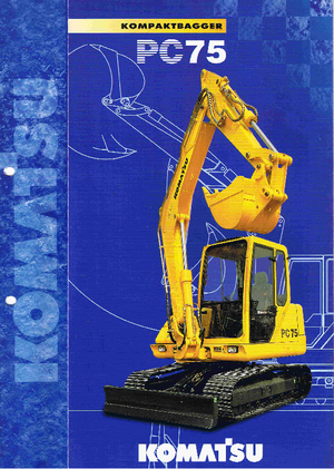 क्रॉलर एक्सकेवेटर Komatsu PC75-1
