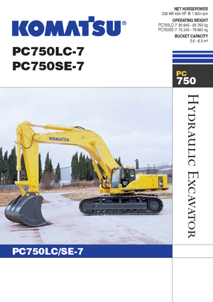 क्रॉलर एक्सकेवेटर Komatsu PC750LC-7