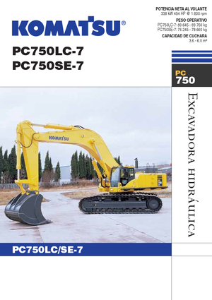 क्रॉलर एक्सकेवेटर Komatsu PC750LC-7