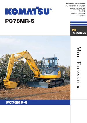 क्रॉलर एक्सकेवेटर Komatsu PC78MR-6