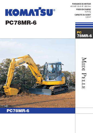 क्रॉलर एक्सकेवेटर Komatsu PC78MR-6