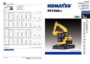 क्रॉलर एक्सकेवेटर Komatsu PC78US-8