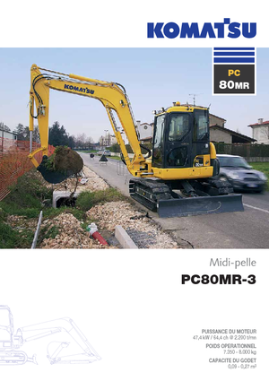 क्रॉलर एक्सकेवेटर Komatsu PC80MR-3