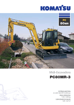 क्रॉलर एक्सकेवेटर Komatsu PC80MR-3
