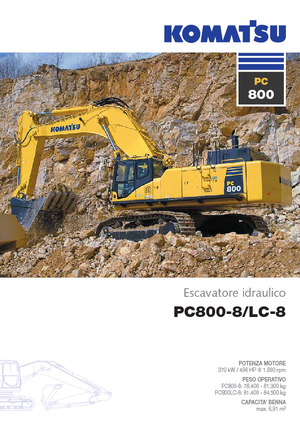 क्रॉलर एक्सकेवेटर Komatsu PC800-8 E0