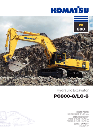 क्रॉलर एक्सकेवेटर Komatsu PC800LC-8 E0