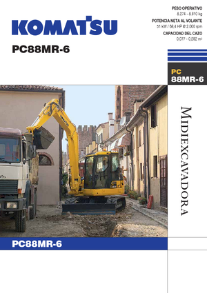 क्रॉलर एक्सकेवेटर Komatsu PC88MR-6