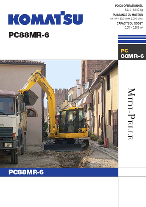 क्रॉलर एक्सकेवेटर Komatsu PC88MR-6