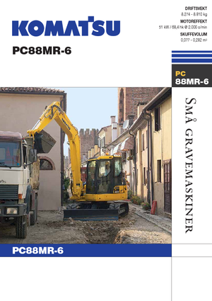 क्रॉलर एक्सकेवेटर Komatsu PC88MR-6
