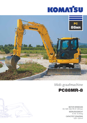 क्रॉलर एक्सकेवेटर Komatsu PC88MR-8