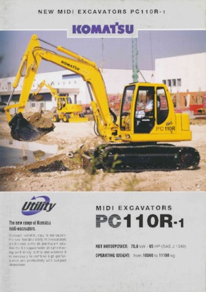 क्रॉलर एक्सकेवेटर Komatsu PC110R-1