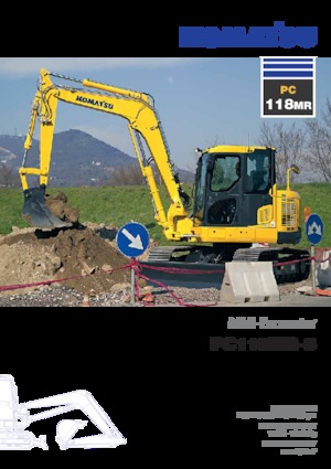 क्रॉलर एक्सकेवेटर Komatsu PC118MR-8