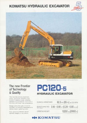 क्रॉलर एक्सकेवेटर Komatsu PC120-5