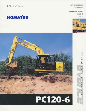 क्रॉलर एक्सकेवेटर Komatsu PC120-6
