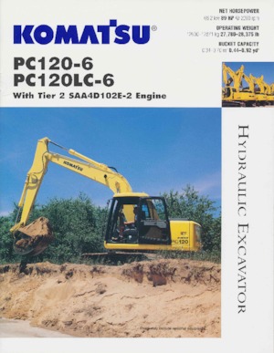 क्रॉलर एक्सकेवेटर Komatsu PC120LC-6