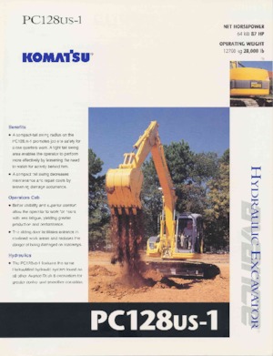 क्रॉलर एक्सकेवेटर Komatsu PC128US-1
