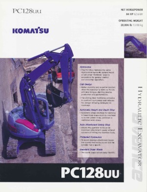 क्रॉलर एक्सकेवेटर Komatsu PC128UU