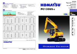 क्रॉलर एक्सकेवेटर Komatsu PC138US-8