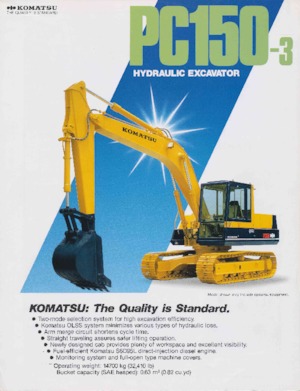 क्रॉलर एक्सकेवेटर Komatsu PC150-3