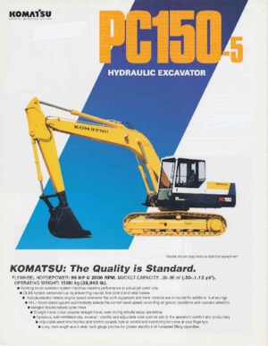 क्रॉलर एक्सकेवेटर Komatsu PC150-5