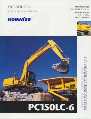 क्रॉलर एक्सकेवेटर Komatsu PC150LC-6