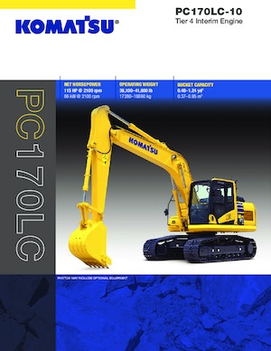 क्रॉलर एक्सकेवेटर Komatsu PC170LC-10