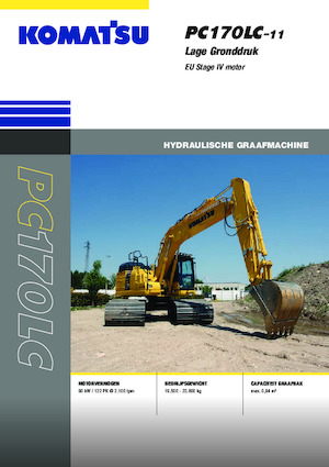 क्रॉलर एक्सकेवेटर Komatsu PC170LC-11 LGP