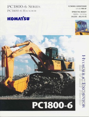 क्रॉलर एक्सकेवेटर Komatsu PC1800-6