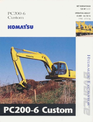 क्रॉलर एक्सकेवेटर Komatsu PC200-6