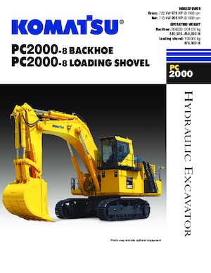 क्रॉलर एक्सकेवेटर Komatsu PC2000-8