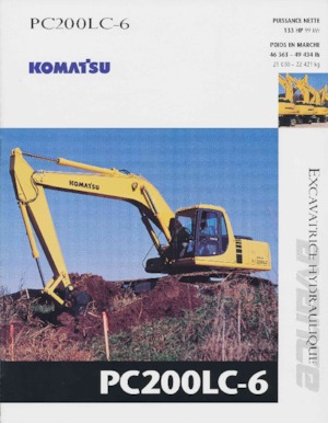 क्रॉलर एक्सकेवेटर Komatsu PC200LC-6