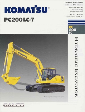 क्रॉलर एक्सकेवेटर Komatsu PC200LC-7