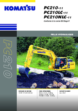 क्रॉलर एक्सकेवेटर Komatsu PC210-11E0